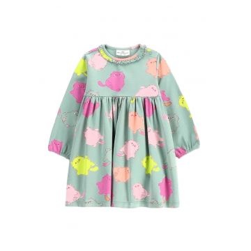 Rochie  multicolor - bumbac - pentru fete