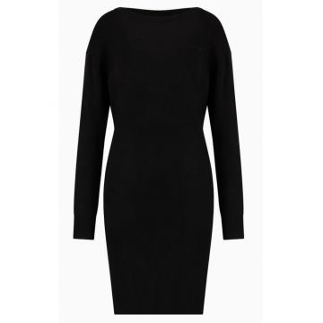 Rochie scurta din amestec de lana