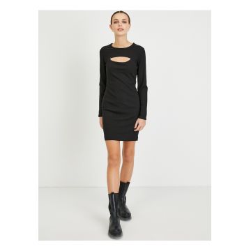Rochie scurta uni cu maneca lunga -