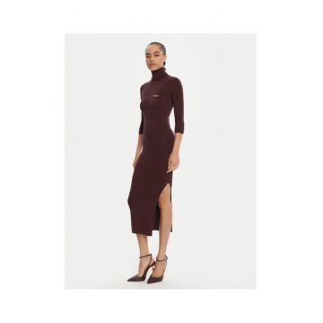 Rochie tricotata de dama  visiniu