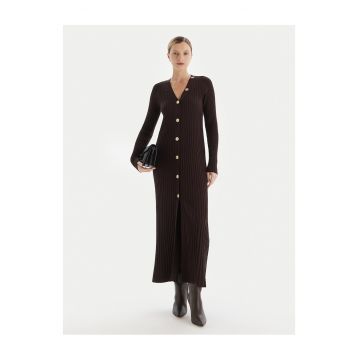 Rochie tricotata  maro - dama