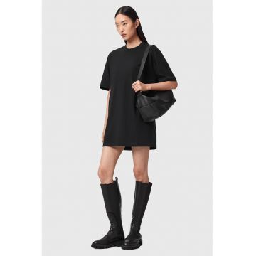 Rochie-tricou din bumbac organic - Negru