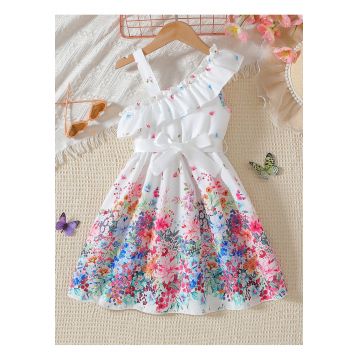 Rochiță Fetițe Roz Imprimeu Floral Maya