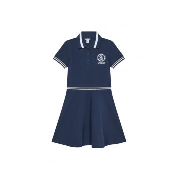 Rochie bleumarin -  bumbac organic - Bleumarin