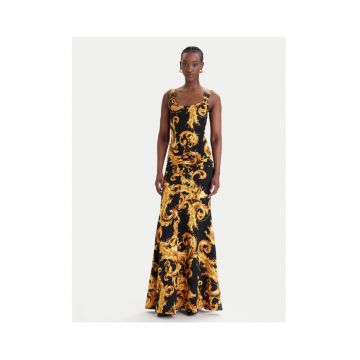 Rochie  Bumbac - EU - Negru - Galben