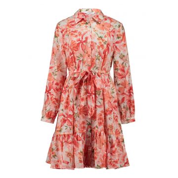 Rochie-camasa cu model floral Felina