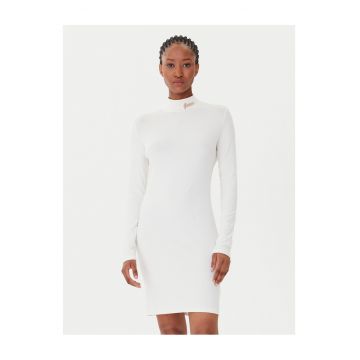 Rochie casual -  bumbac - ecru -