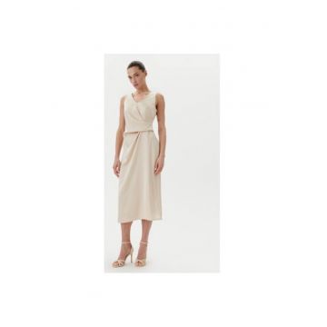 Rochie cocktail dama  CFC0122928003 - Sintetic - Bej - Bej