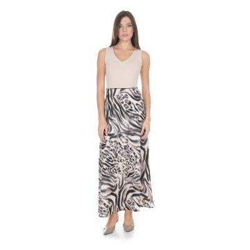 Rochie cu decolteu in V si design 2 in 1