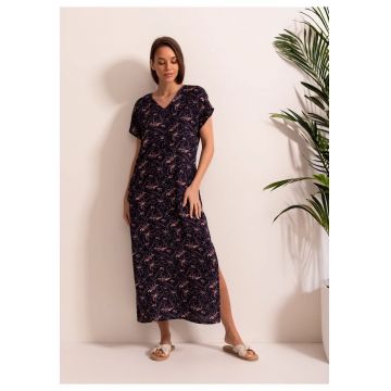 Rochie Dama Erika Viscoza Bleumarin - Bleumarin