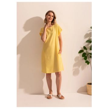Rochie Dama Flax Collection - Galben