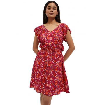 Rochie de dama -  Multicolor - Viscoza - Roz -