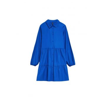 Rochie de dama -  Poliester - Bumbac - Albastru1