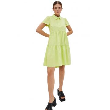 Rochie de dama -  Poliester - Bumbac - Elastan - Verde - Verde