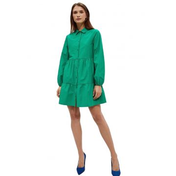 Rochie de dama -  Poliester - Bumbac - Verde - Verde