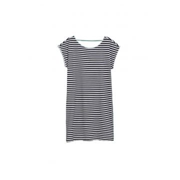 Rochie de dama -  Poliester - Elastan - Alb - Negru - Alb/Negru
