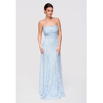 Rochie de seara maxi  LA-OM-DLR307 - Albastru