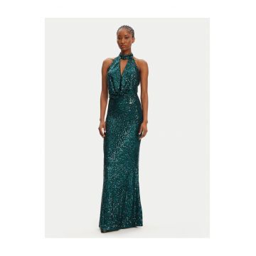 Rochie de seara -  poliester - verde -