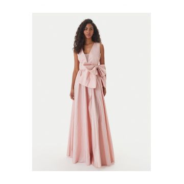 Rochie de seara -  roz - 100% nailon - fermoar