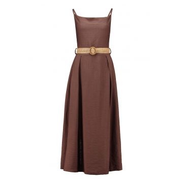 Rochie evazata cu curea in talie Vespera