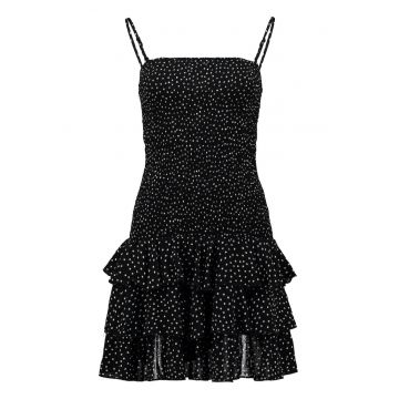 Rochie evazata mini cu imprimeu