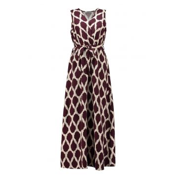 Rochie fara maneci cu imprimeu