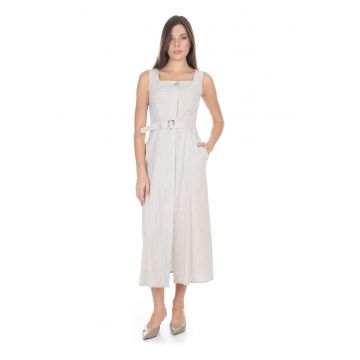 Rochie midi cu buzunare laterale - S INTL