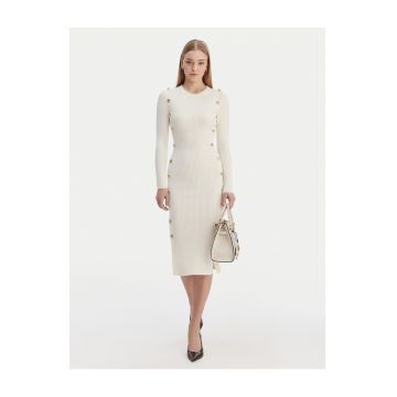 Rochie tricotata -  Viscoza - Ecru