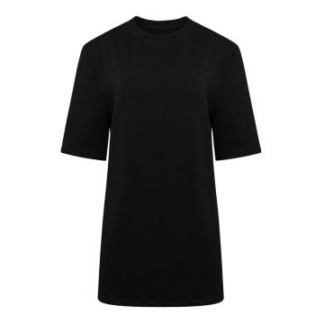 Rochie-tricou cu croiala supradimensionata Raya - Negru