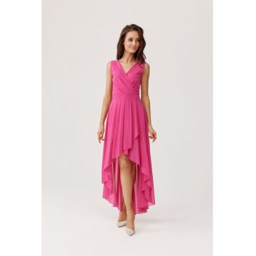 Rochie asimetrica fara maneci Nelly