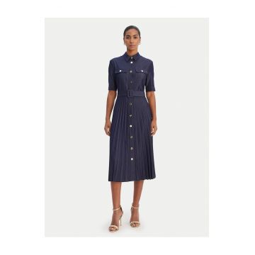 Rochie camasa Dama -  bleumarin - poliester