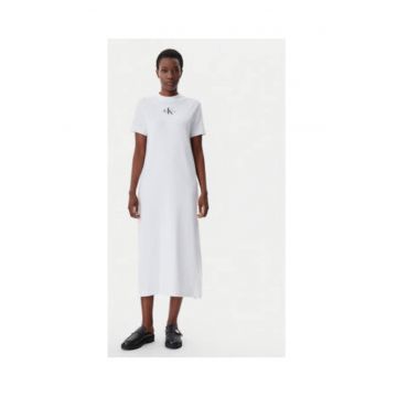 Rochie casual -  alb - material sintetic