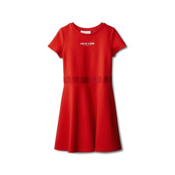 Rochie ccu imprimeu text