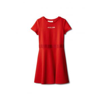 Rochie ccu imprimeu text