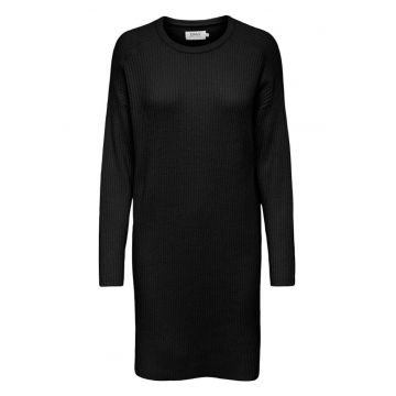 Rochie  croiala regulata - neagra - viscoza-nailon-poliester -