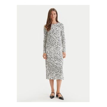 Rochie cu buline si maneca lunga