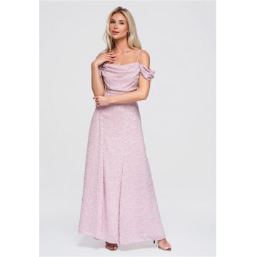 Rochie cu elastan confortabila si eleganta - Roz