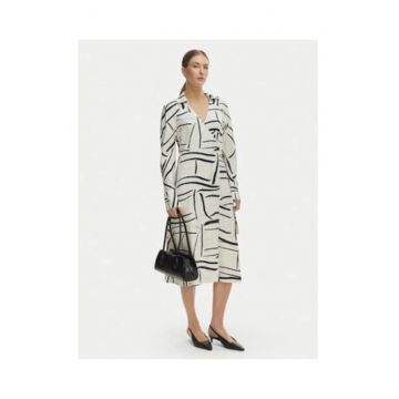 Rochie cu maneci lungi si decolteu in V -