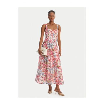 Rochie de cocktail  multicolor - 70% lyocell - Roz