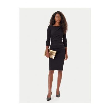 Rochie de cocktail -  neagra - fabricata din material de calitate