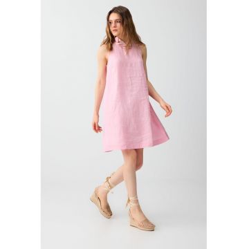 Rochie de in - fara maneci - Roz pastel