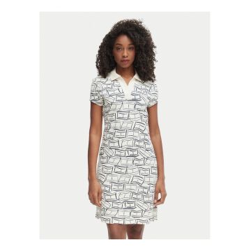 Rochie din bumbac cu maneci scurte