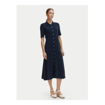 Rochie din bumbac cu model uni