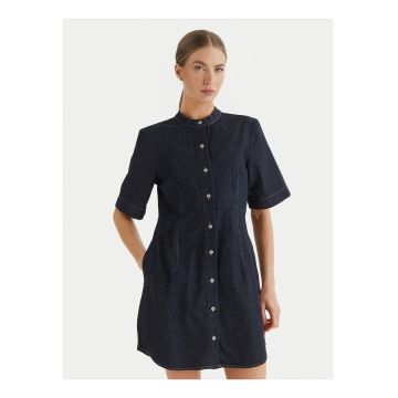 Rochie din denim cu nasturi -