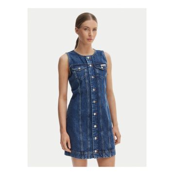 Rochie din denim fara maneci