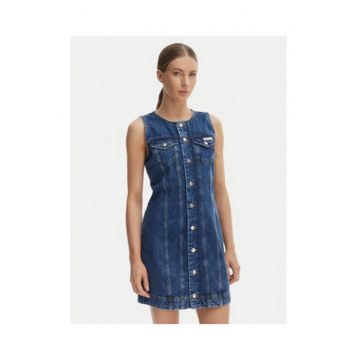 Rochie din denim fara maneci