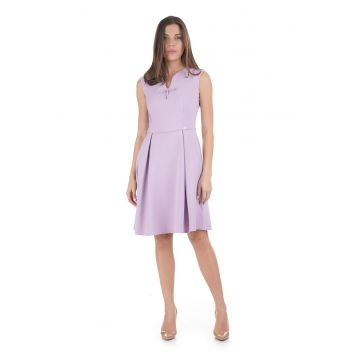 Rochie evazata cu detaliu cu funda
