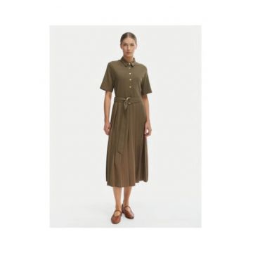 Rochie evazata cu nasturi decorativi