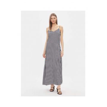 Rochie maxi cu model in dungi