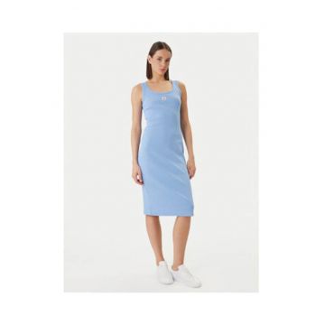 Rochie midi cambrata fara maneci